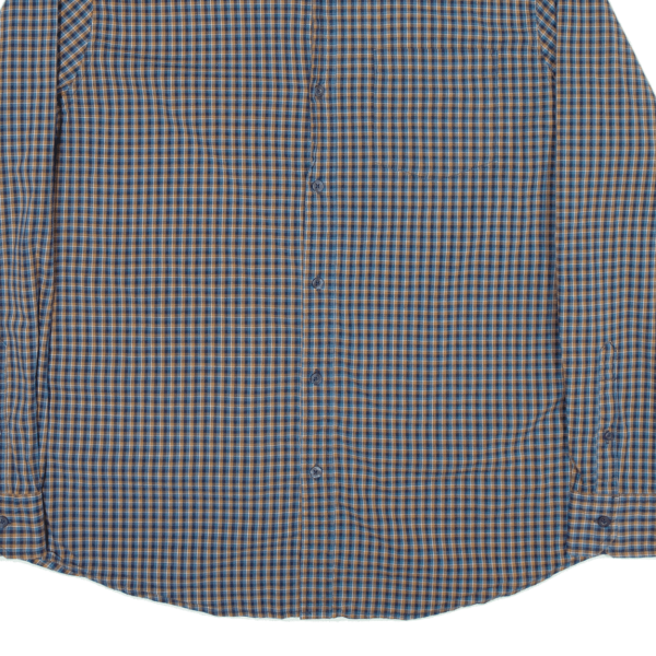 LEE Stretch Shirt Blue Check Long Sleeve Mens XL Online Sale