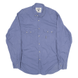 FUEL SPECIAL Plain Shirt Blue Long Sleeve Mens L Online now