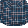 JACHS Flannel Shirt Blue Check Long Sleeve Mens L For Sale