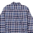 JACHS Flannel Shirt Blue Check Long Sleeve Mens M For Sale