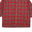 TOMMY HILFIGER Shirt Red Plaid 3 4 Sleeve Mens M Cheap