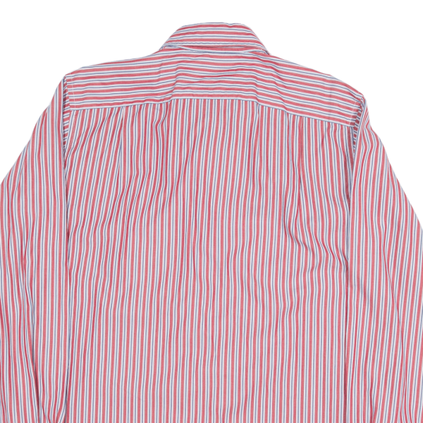 NAUTICA Shirt Red Striped Long Sleeve Mens S Sale