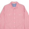 CHAPS Shirt Pink Pinstripe Long Sleeve Mens M For Sale