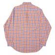 TOMMY HILFIGER Shirt Orange Check Long Sleeve Mens M Online now