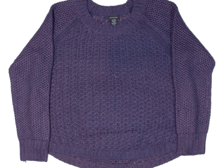 CALVIN KLEIN JEANS Jumper Purple Chunky Knit Womens XL Fashion