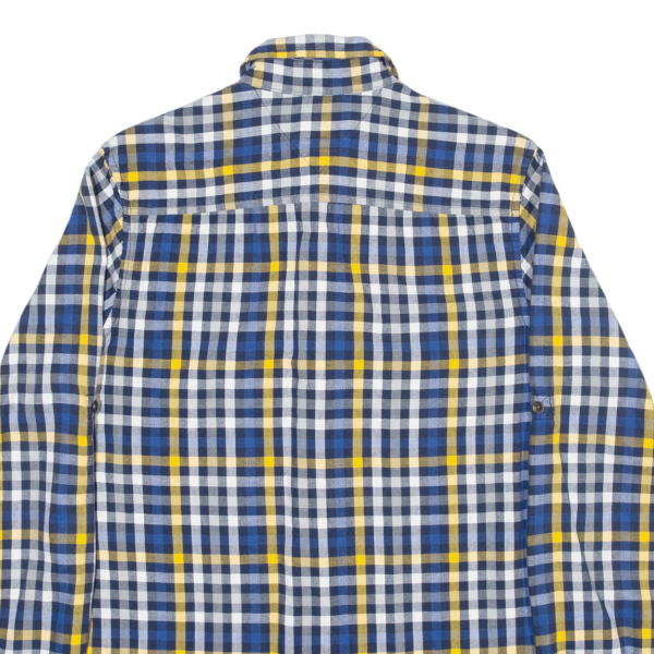 TOMMY HILFIGER Shirt Blue Check Long Sleeve Mens XS Online now