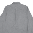 JACHS Plain Shirt Grey Long Sleeve Mens L Online Sale