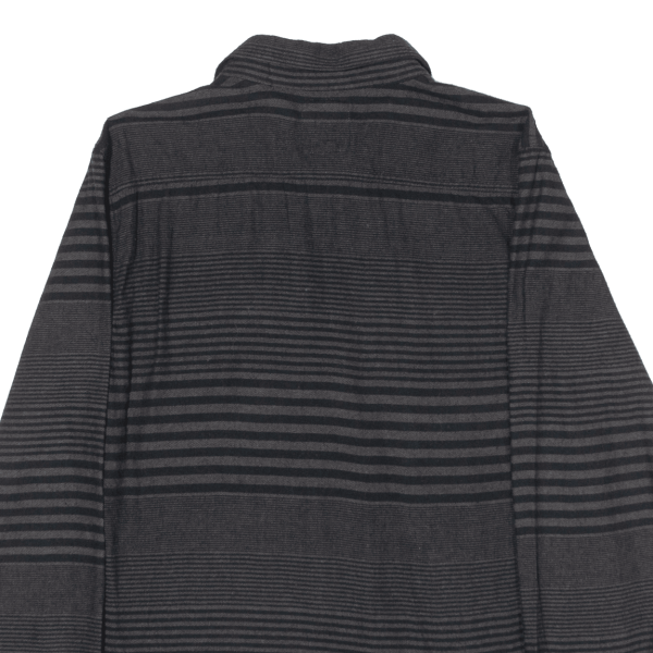 LEVI S Shirt Grey Striped Long Sleeve Mens S Online Sale