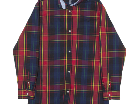 CHAPS Shirt Red Check Long Sleeve Boys XL For Sale