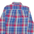 RALPH LAUREN Shirt Blue Check Long Sleeve Boys XL on Sale