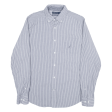 NAUTICA Shirt Blue Striped Long Sleeve Mens S For Sale