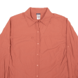 PATAGONIA Plain Shirt Orange Nylon Long Sleeve Womens M Supply