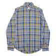 TOMMY HILFIGER Shirt Blue Check Long Sleeve Mens XS Online now