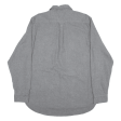 JACHS Plain Shirt Grey Long Sleeve Mens L Online Sale