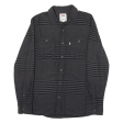 LEVI S Shirt Grey Striped Long Sleeve Mens S Online Sale