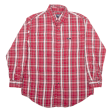 CHAPS RALPH LAUREN Flannel Shirt Red Check Long Sleeve Mens L Supply