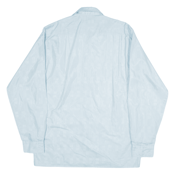 HIM Plain Shirt Blue 90s Long Sleeve Mens S Sale