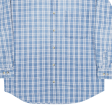 SILENZIO Shirt Blue Check Long Sleeve Mens M Online Hot Sale