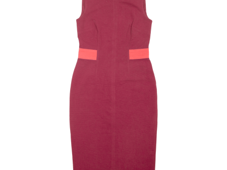 BODEN Pencil Dress Maroon Sleeveless Midi Womens UK 8 Online