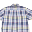 NAUTICA Shirt Blue Plaid Long Sleeve Mens L Supply