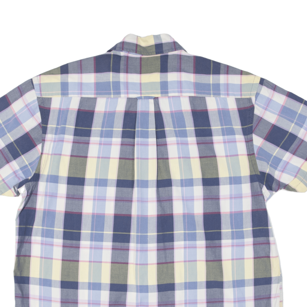 NAUTICA Shirt Blue Plaid Long Sleeve Mens L Supply