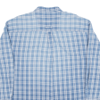 SILENZIO Shirt Blue Check Long Sleeve Mens M Online Hot Sale