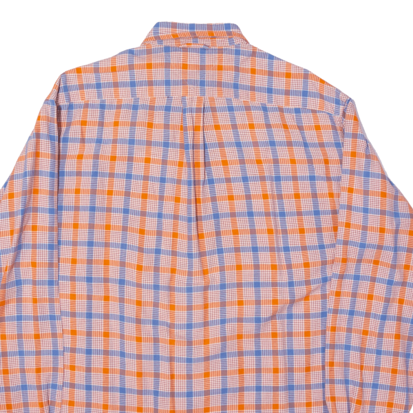 TOMMY HILFIGER Shirt Orange Check Long Sleeve Mens M Online now