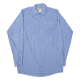 RED KAP Shirt Blue Check Long Sleeve Mens M For Discount