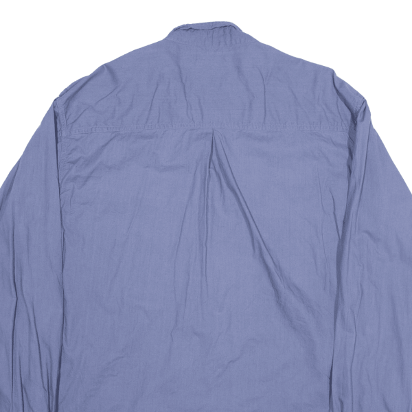 FUEL SPECIAL Plain Shirt Blue Long Sleeve Mens L Online now