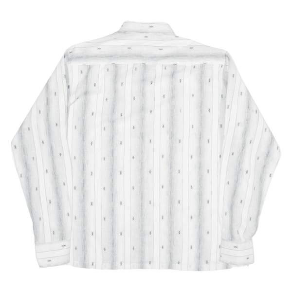 Shirt Grey Striped Long Sleeve Mens M Online now