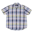 NAUTICA Shirt Blue Plaid Long Sleeve Mens L Supply