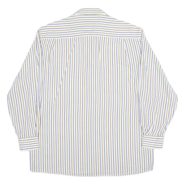 NEW CLASSIC DESIGN Shirt White Striped Long Sleeve Mens XL For Discount