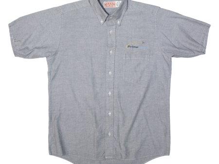 RED KAP Plain Shirt Grey Short Sleeve Mens M Discount