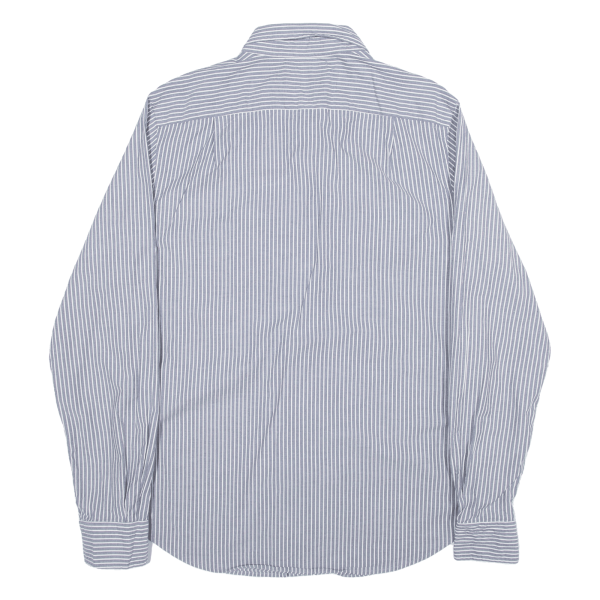 NAUTICA Shirt Blue Striped Long Sleeve Mens S For Sale