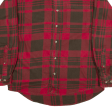 HOBBS CREEK Flannel Shirt Red Check Long Sleeve Mens M Cheap