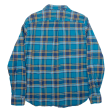 J CREW Shirt Blue Check Long Sleeve Mens M For Sale