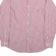 NAUTICA Shirt Red Striped Long Sleeve Mens S Sale