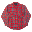 MCGREGOR Insulated Lined Lumberjack Shirt Red 90s Check Long Sleeve Mens L For Sale