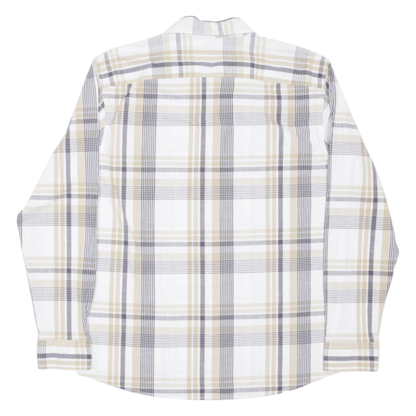 WRANGLER Shirt White Plaid Long Sleeve Mens L For Sale