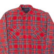 MCGREGOR Insulated Lined Lumberjack Shirt Red 90s Check Long Sleeve Mens L For Sale