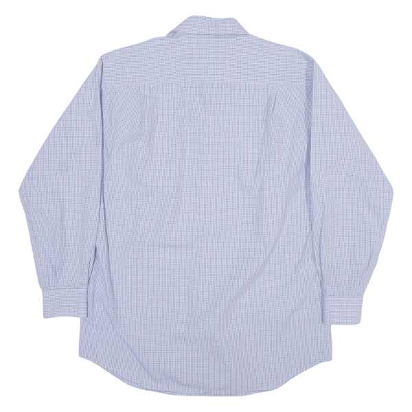 NAUTICA Shirt Blue Check Long Sleeve Mens M For Sale