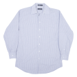 NAUTICA Shirt Blue Check Long Sleeve Mens M For Sale