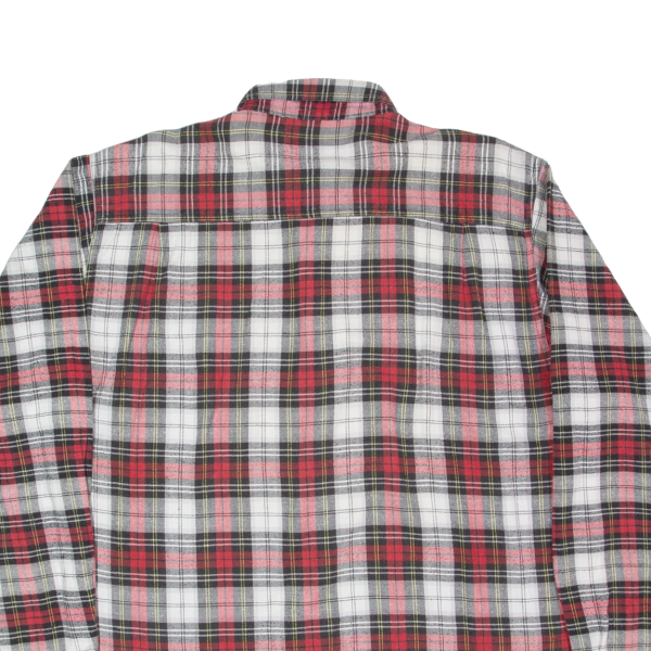 FOR DIRECT Flannel Shirt Red Check Long Sleeve Mens L Hot on Sale