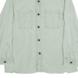 ZARA Plain Shirt Green Long Sleeve Womens L For Sale