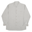 Plain Shirt Grey Long Sleeve Mens M For Discount