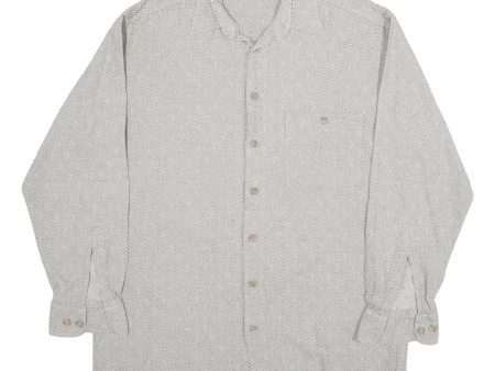 Plain Shirt Grey Long Sleeve Mens M For Discount