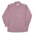 JOHN BARNES Flannel Shirt Purple Check Long Sleeve Mens L Cheap