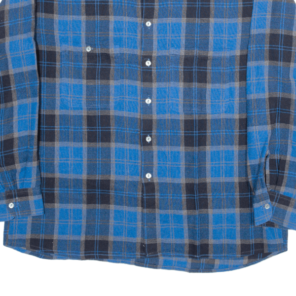 OUT BACK Shirt Beige Check Long Sleeve Mens M Discount