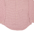 TOMMY HILFIGER Shirt Red Gingham Long Sleeve Mens L Sale