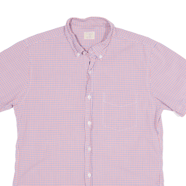 J. CREW Shirt Red Check Short Sleeve Boys M Online now